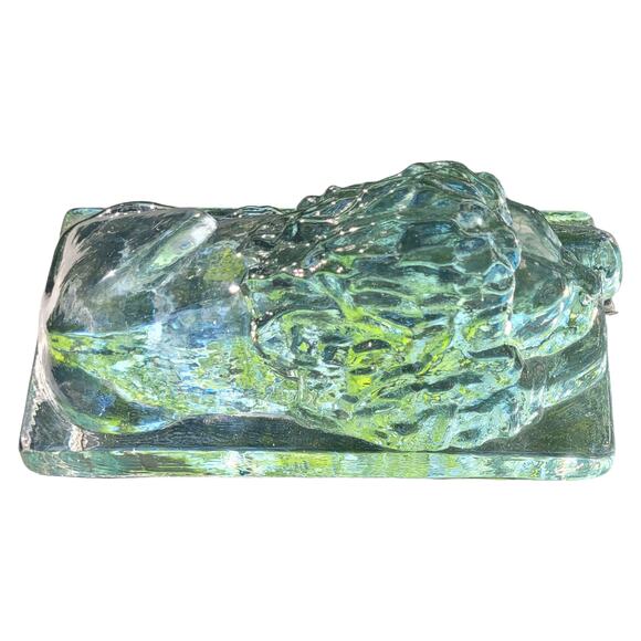 French Crystal Lion Statue - Heavy 3 lb 7 oz - 7" X 3.5" Decorative Gift Unique - Picture 8 of 8